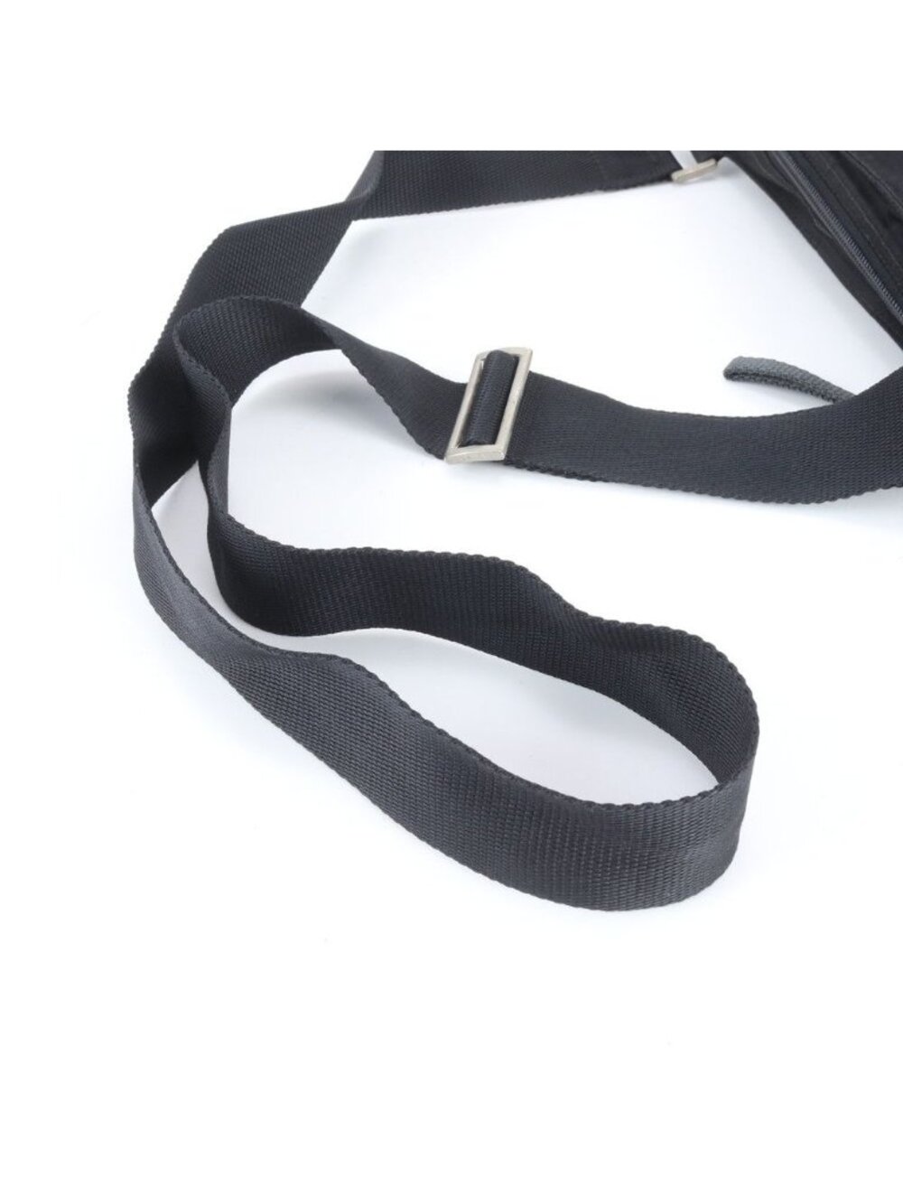 Prada Tessuto Nylon Triangle Logo Leather Shoulder Bag Crossbody Messenger - Picture 3 of 8